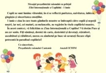 Mesajul președintelui raionului cu prilejul Zilei Internaționale a Copilului – 1 iunie