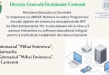 Programul ,,Inovații digitale ale sistemului educațional din RM”