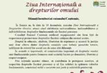 Mesajul domnului Pavel CULICOVSCHI, Președintele raionului, dedicat Zilei Internaționale a Drepturilor Omului