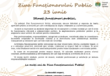Mesaj de felicitare al domnului Anatolie COVALI, vicepreședintele raionului, cu prilejul Zilei Funcționarului Public