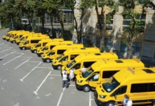 Trei microbuze școlare noi pentru elevii din raionul Cantemir, recepționate în cadrul Programului național de modernizare a transportului școlar